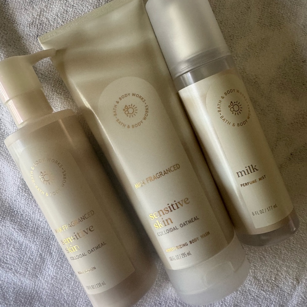 Bath & Body Works Milk Fragranced Sensitive Skin Collection